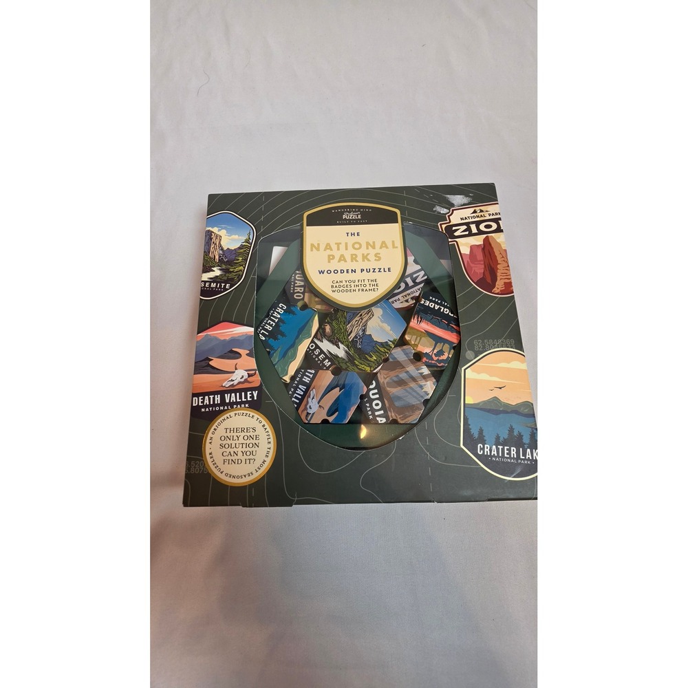 Professor Puzzle The National Parks Wooden Puzzle Brainteaser Badge Collage New